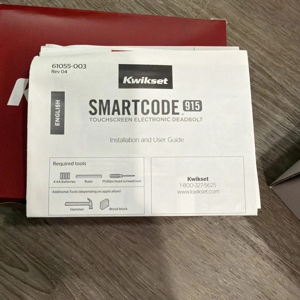 Kwikset 915 SmartCode Electronic Touchpad Tustin Lever Satin Nickel 97200-701